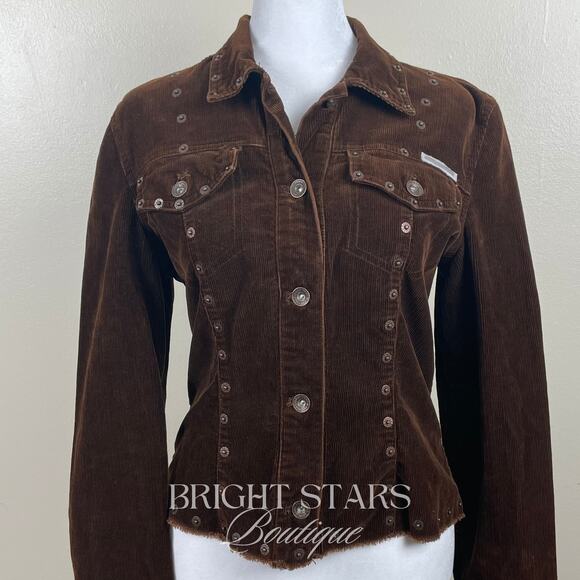 Rare Corduroy Studded Jacket ASO Dawn Summers Buffy the Vampire Slayer Y2K VTG - Picture 8 of 11